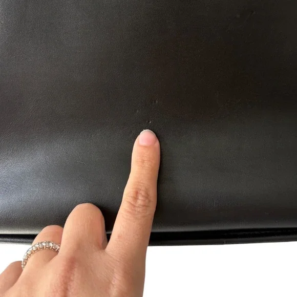 Coach Vintage Black Glove Tanned Leather 0537 Laptop Messenger Bag Case Luggage - Picture 8 of 16